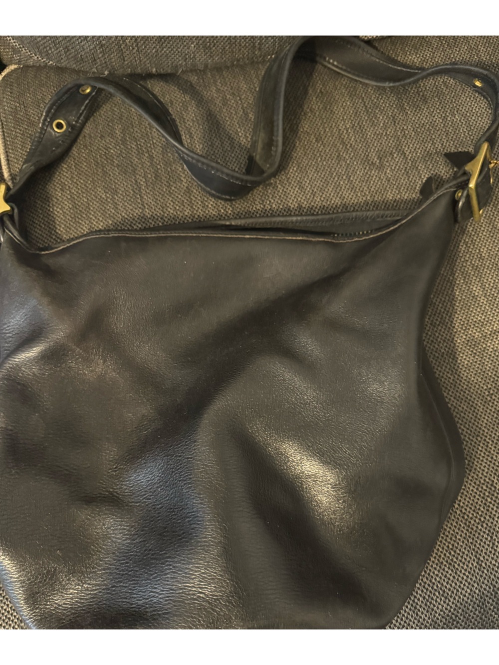 Coach black/navy vintage Leather Bag